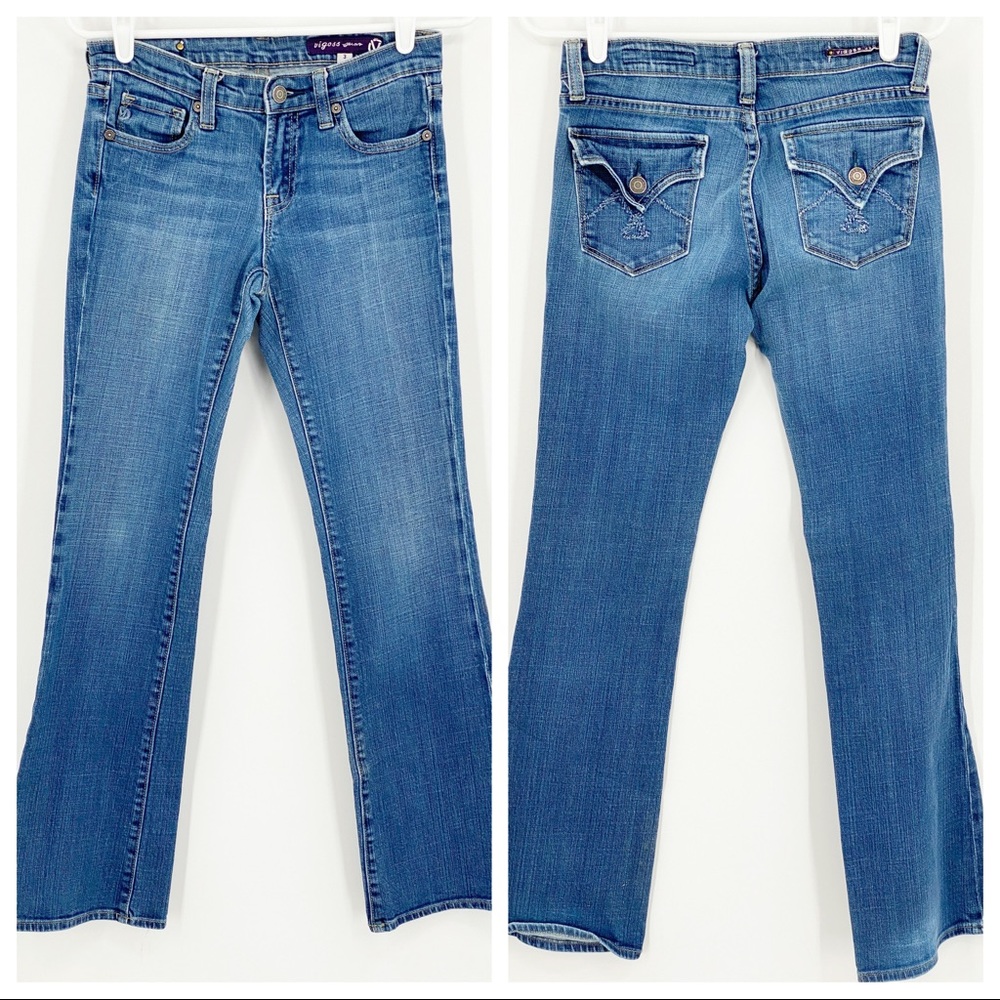 Vigoss Medium Wash Boot Cut Denim Jeans Size 3